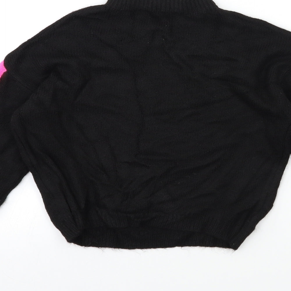 Primark Womens Black  Knit Pullover Jumper Size 4