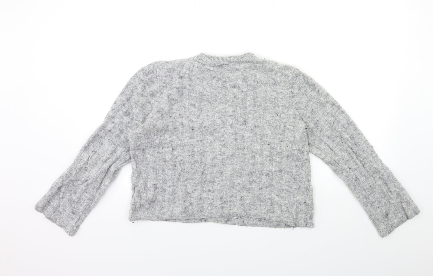 H&M Womens Grey  Knit Pullover Jumper Size M