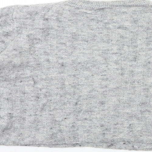 H&M Womens Grey  Knit Pullover Jumper Size M