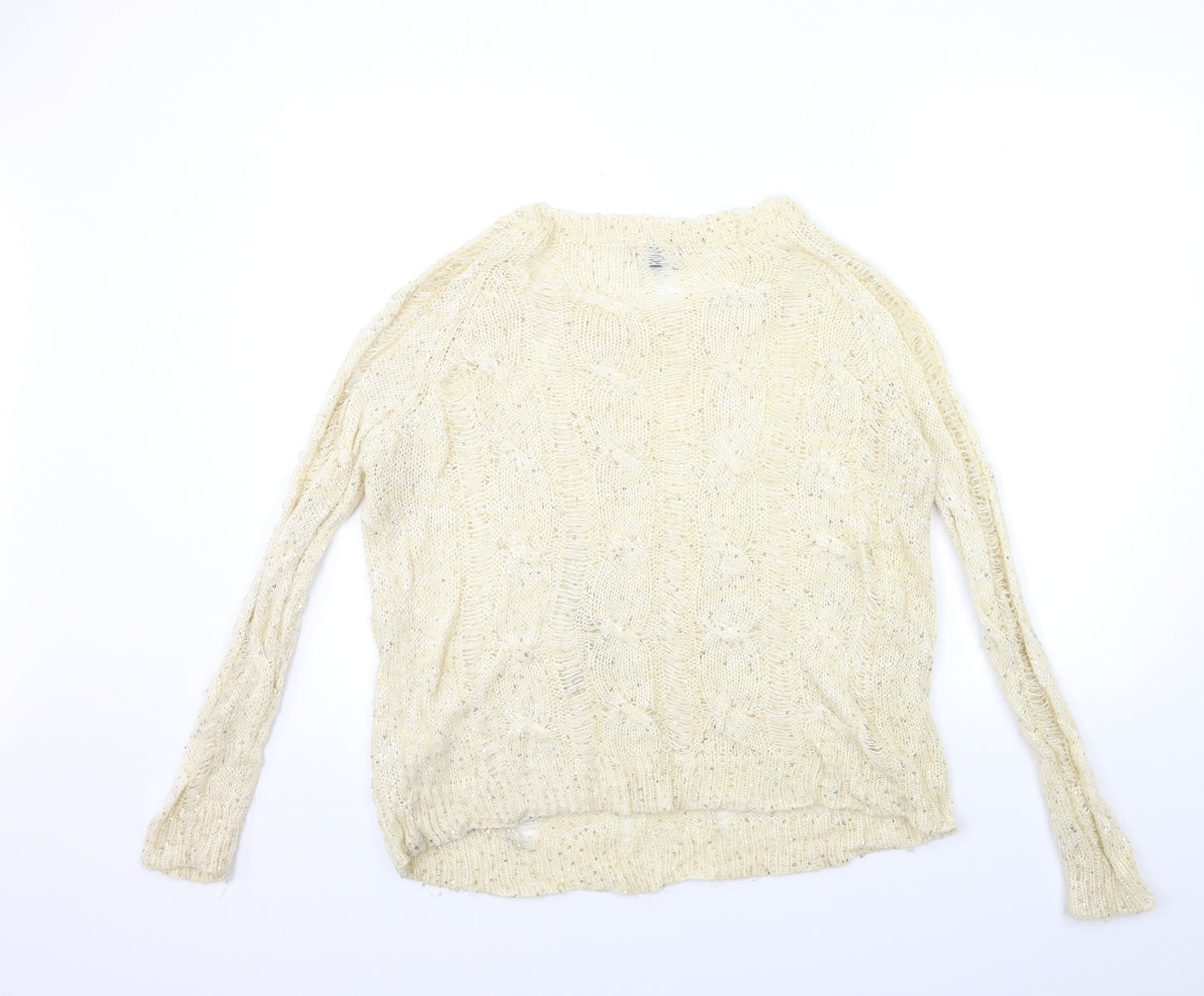 Apricot Womens Beige  Knit Pullover Jumper Size S