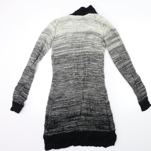 CKM Womens Grey  Knit Cardigan Jumper Size S