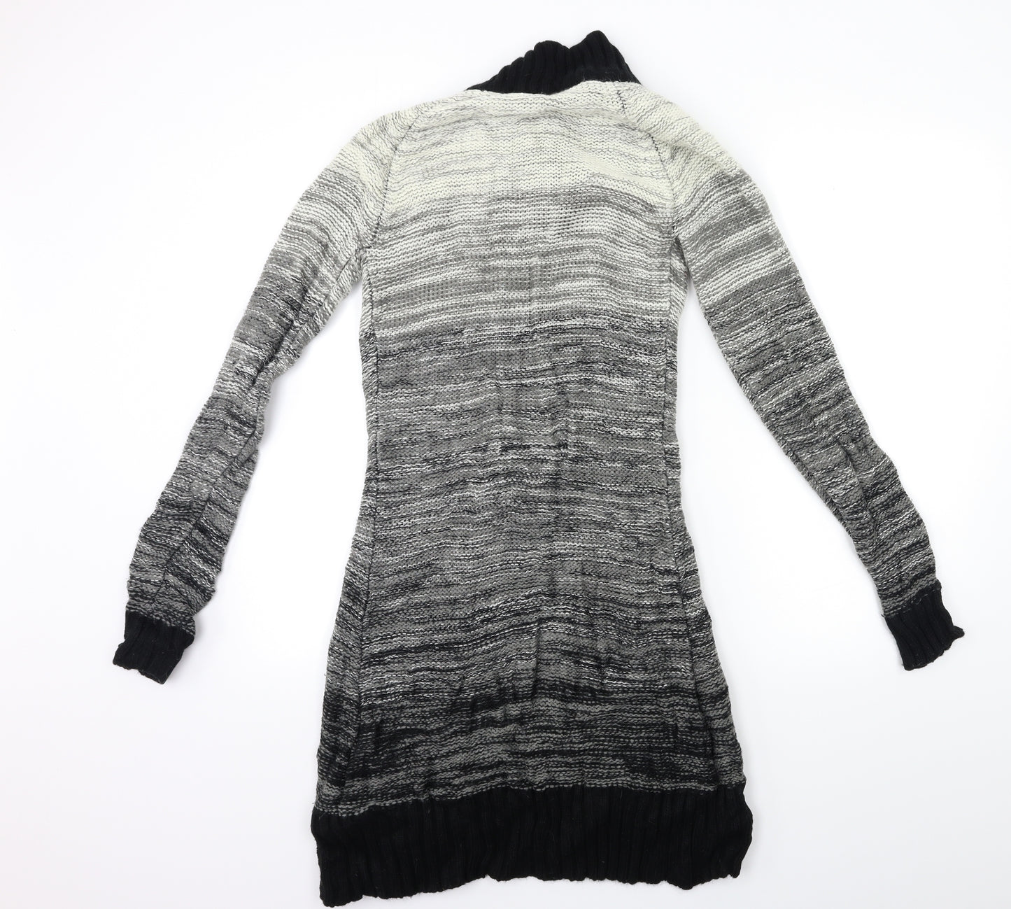 CKM Womens Grey  Knit Cardigan Jumper Size S