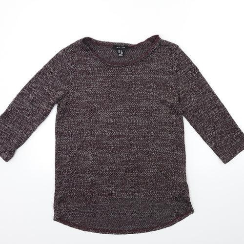 New Look Womens Purple  Knit Pullover Jumper Size 8