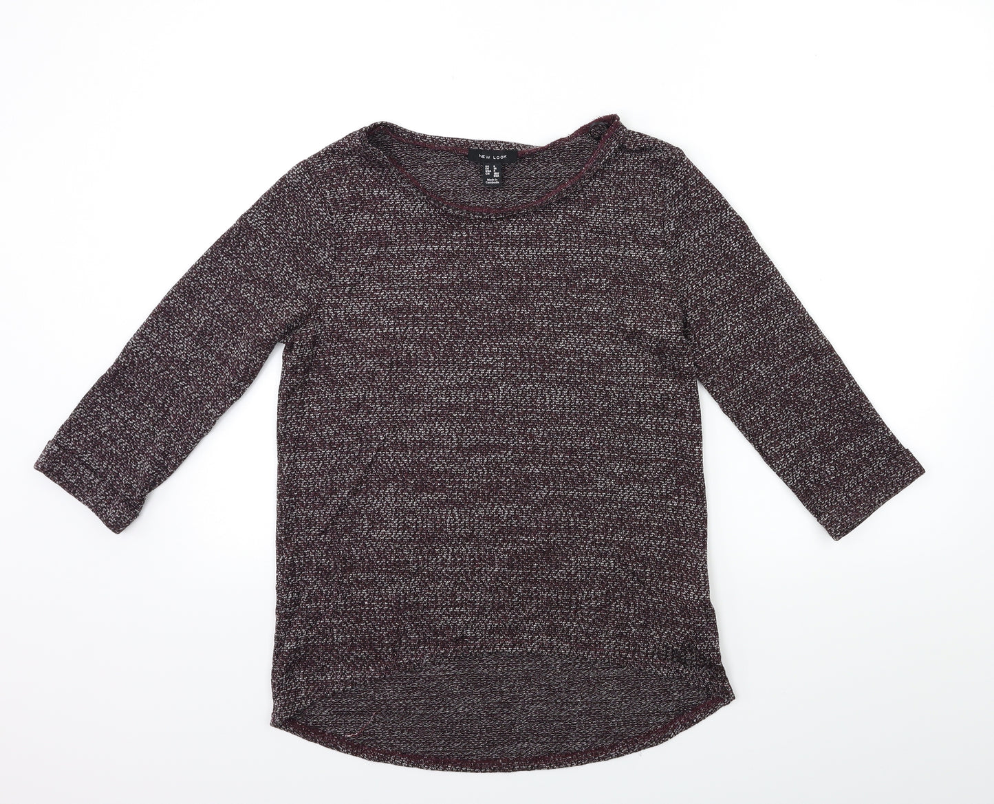 New Look Womens Purple  Knit Pullover Jumper Size 8