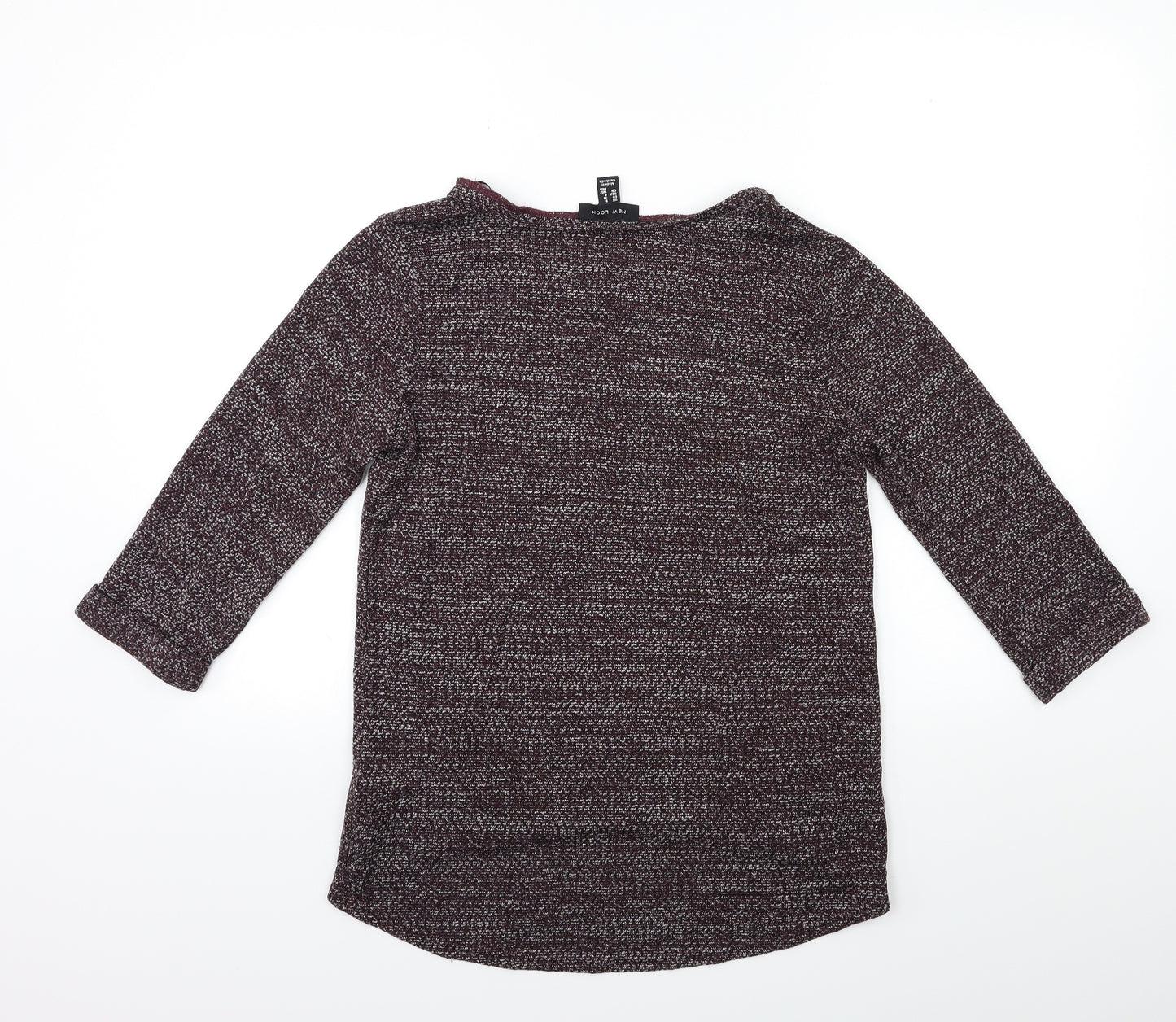 New Look Womens Purple  Knit Pullover Jumper Size 8