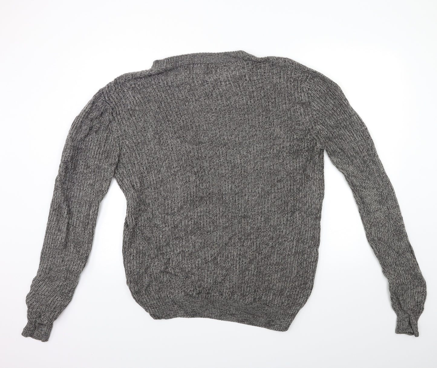 George Mens Grey  Knit Pullover Jumper Size L