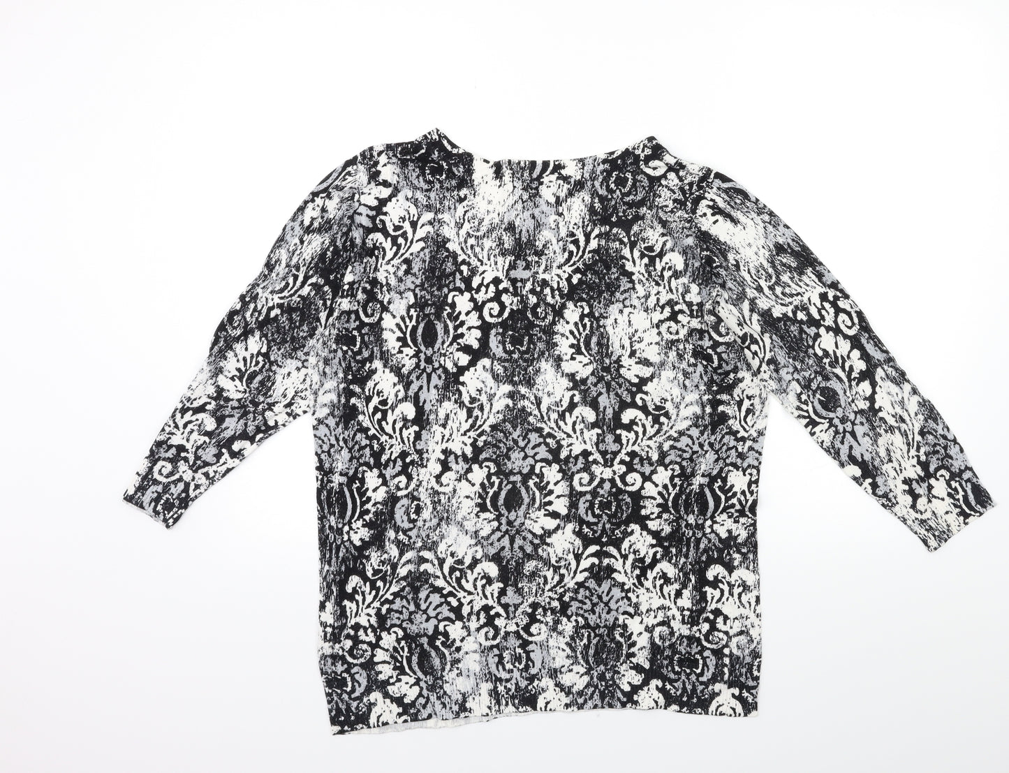 Joseph A Womens Grey  Knit Pullover Jumper Size L