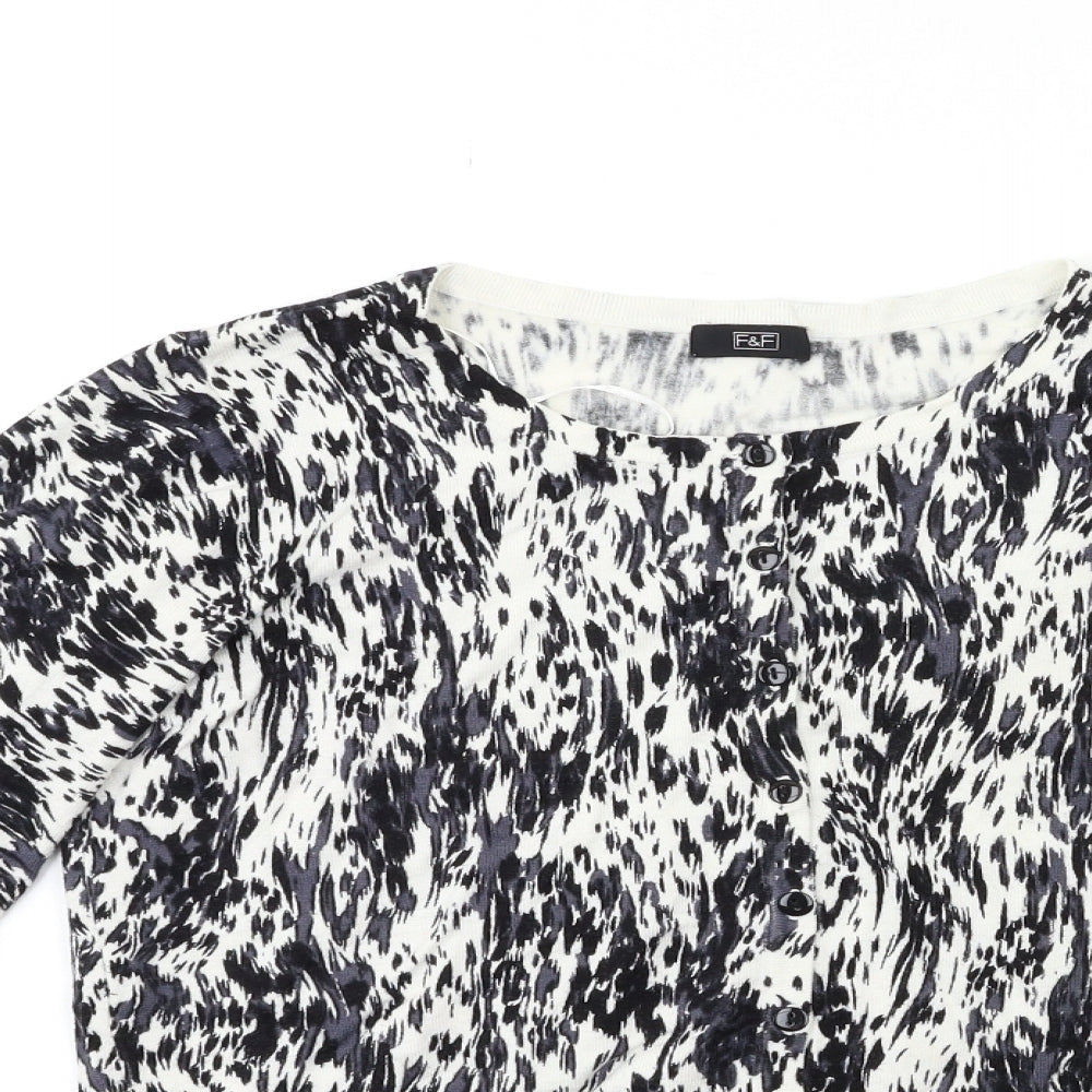 F&F Womens Grey  Knit Pullover Jumper Size 14