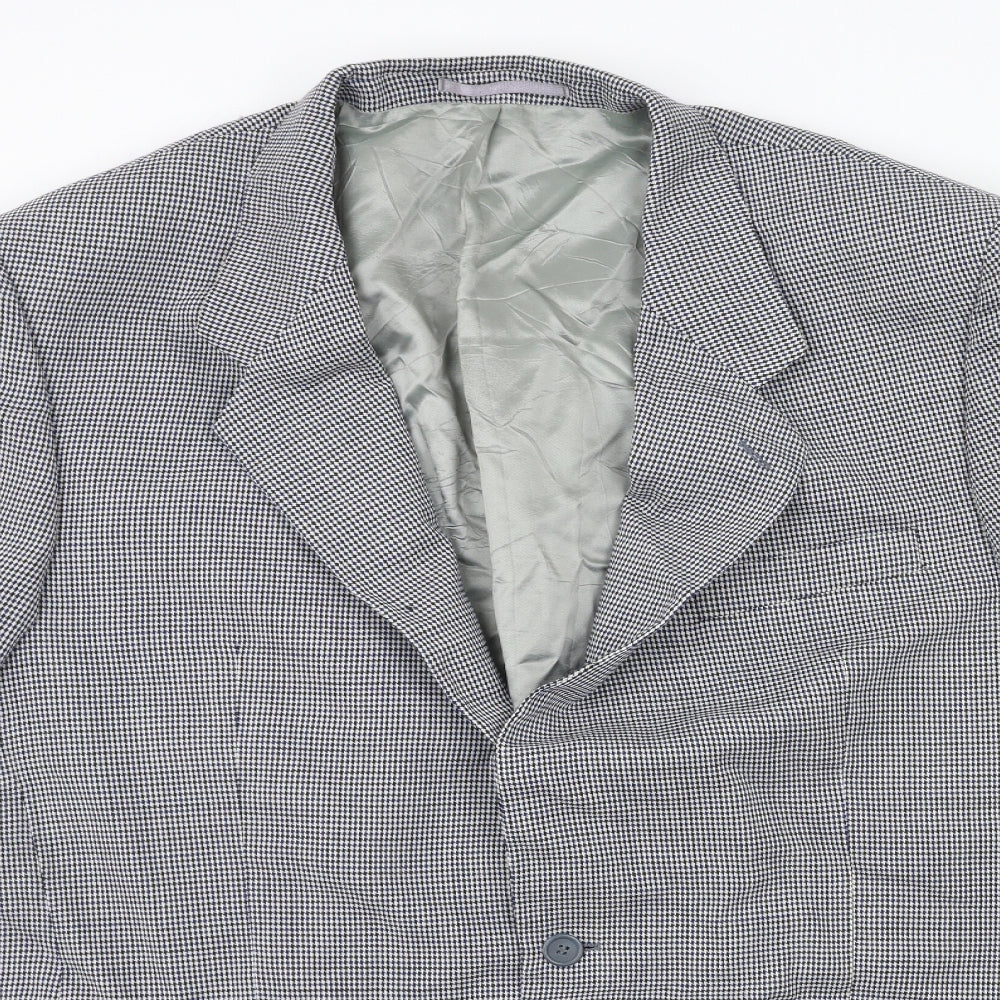 Preworn Mens Blue Check  Jacket Suit Jacket Size 42