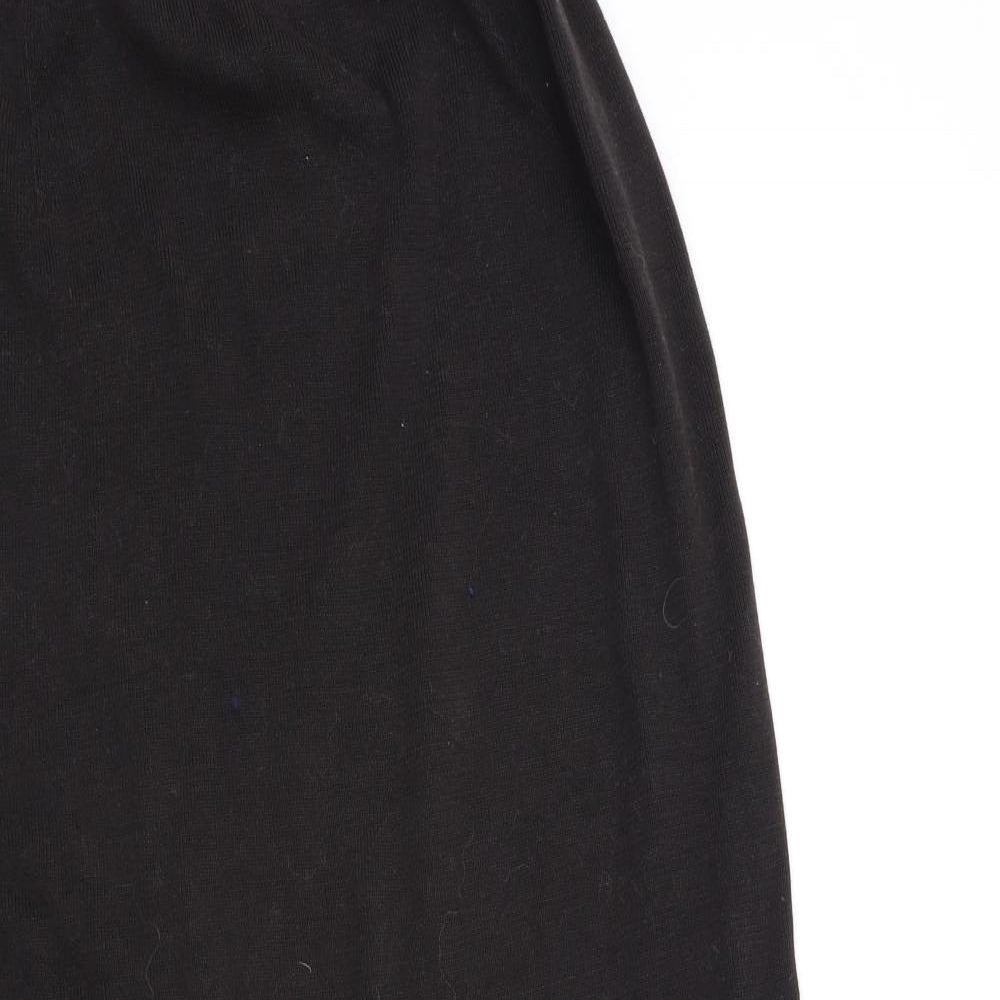 Peruvian Connection Womens Brown Striped Knit A-Line Skirt Size XL