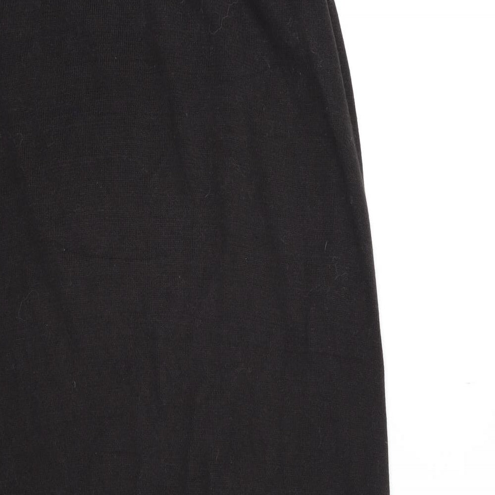 Peruvian Connection Womens Brown Striped Knit A-Line Skirt Size XL