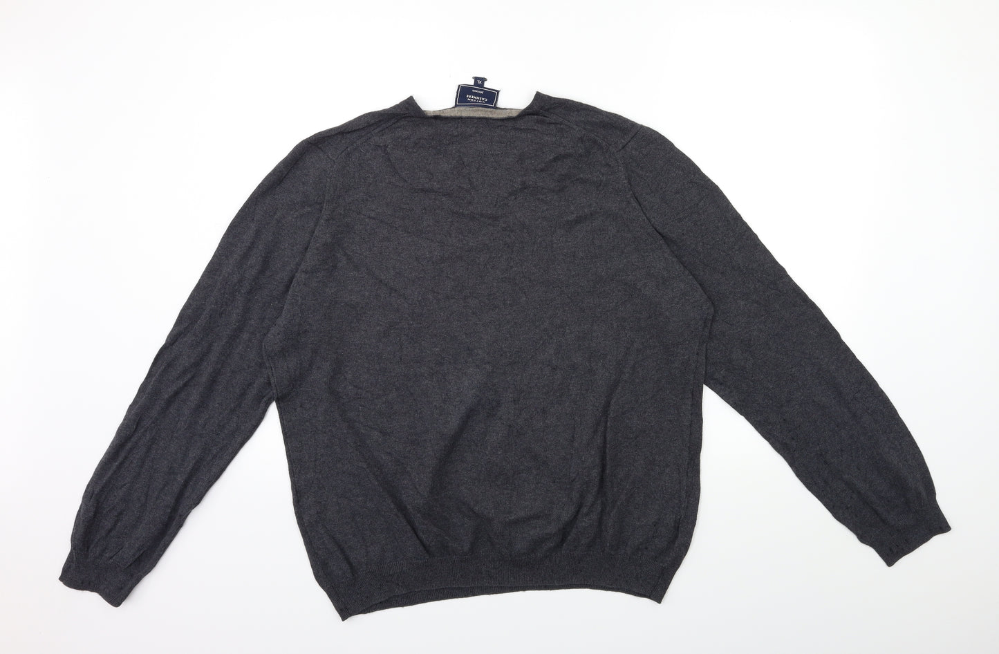 John Lewis Mens Grey  Knit Pullover Jumper Size XL