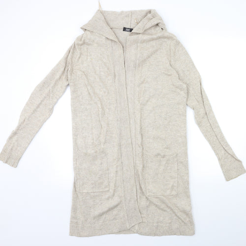 F&F Womens Beige  Knit Cardigan Jumper Size S