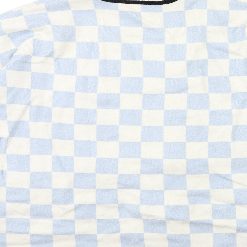 Parfois Womens Blue  Knit Cardigan Jumper Size L