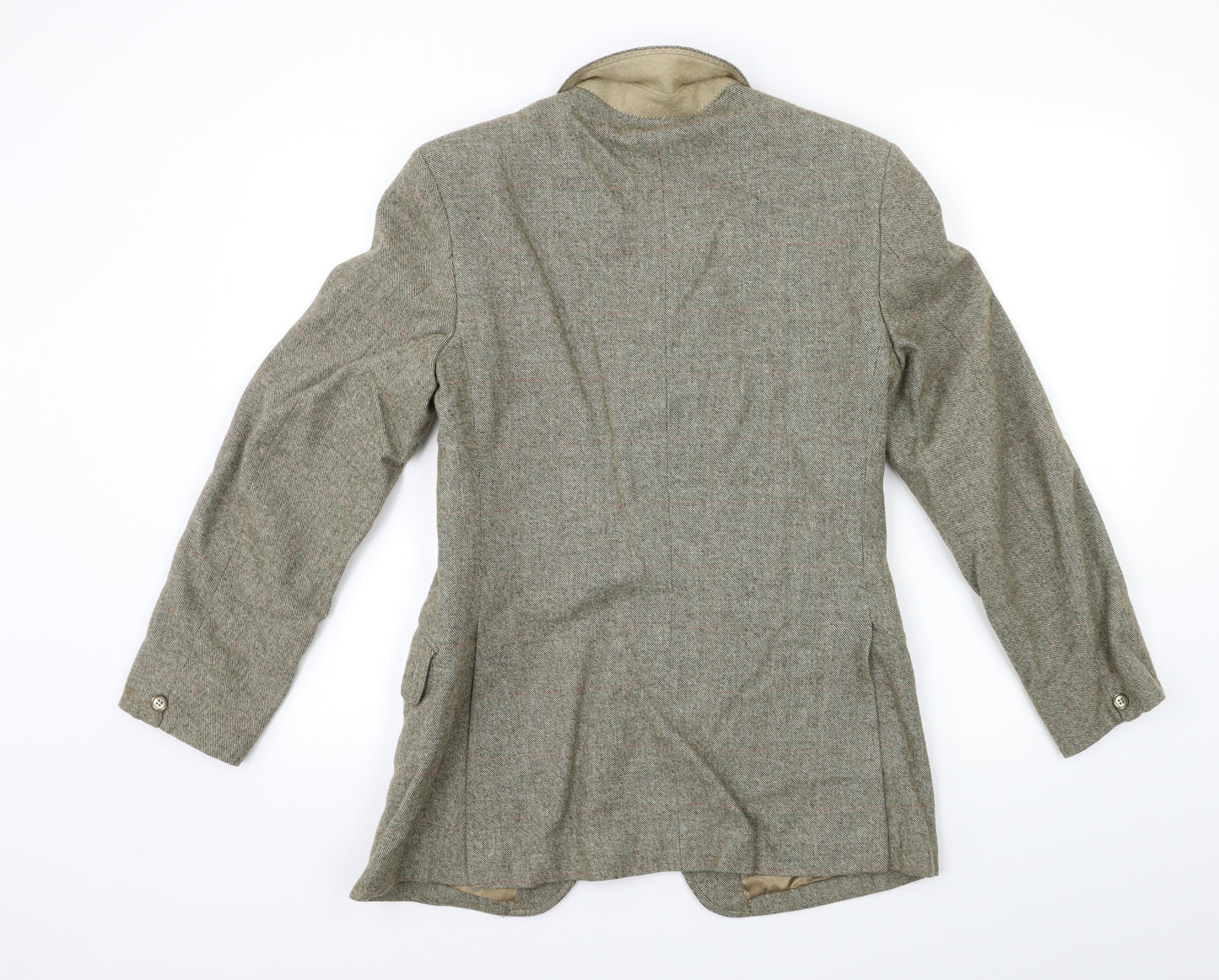 Preworn Mens Green   Jacket Suit Jacket Size 36