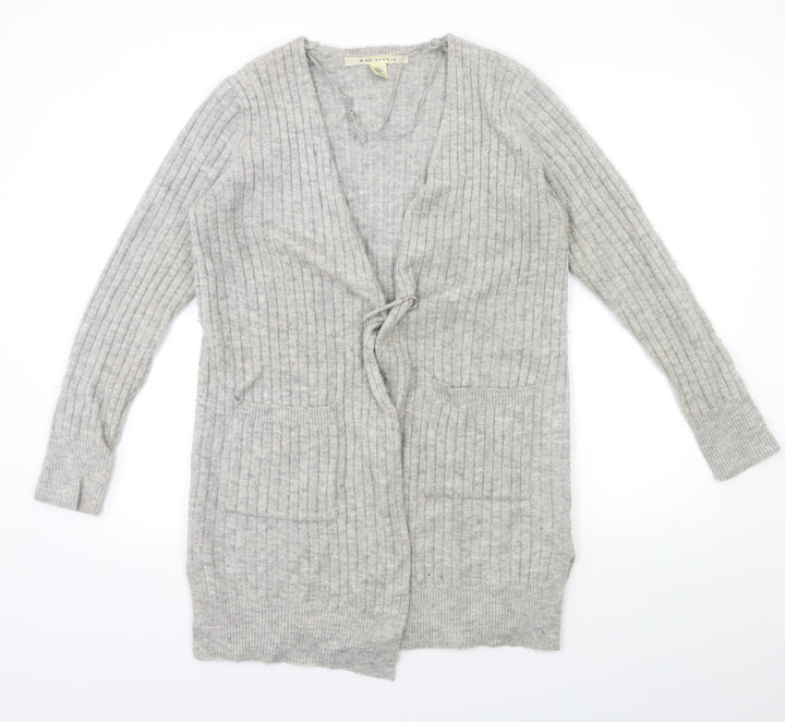 Max Studio Womens Grey Knit Cardigan Jumper Size M