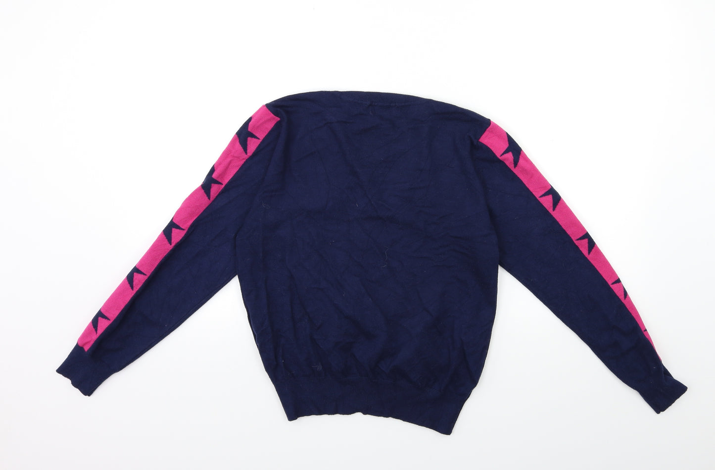 QED London Womens Blue  Knit Pullover Jumper Size L