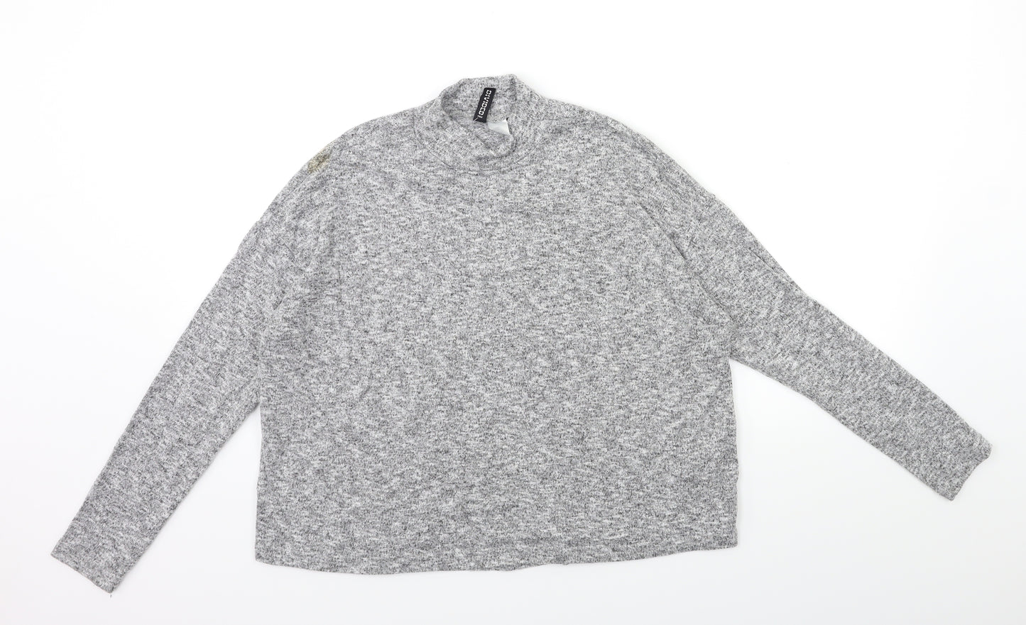 H&M Womens Grey  Knit Pullover Jumper Size S