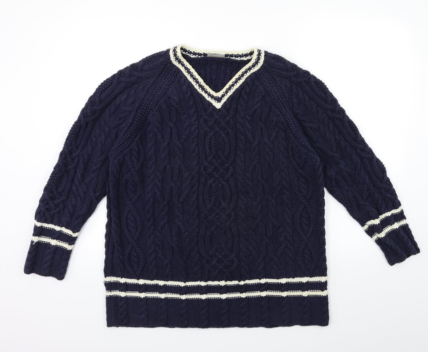 NEXT Mens Blue  Knit Pullover Jumper Size M