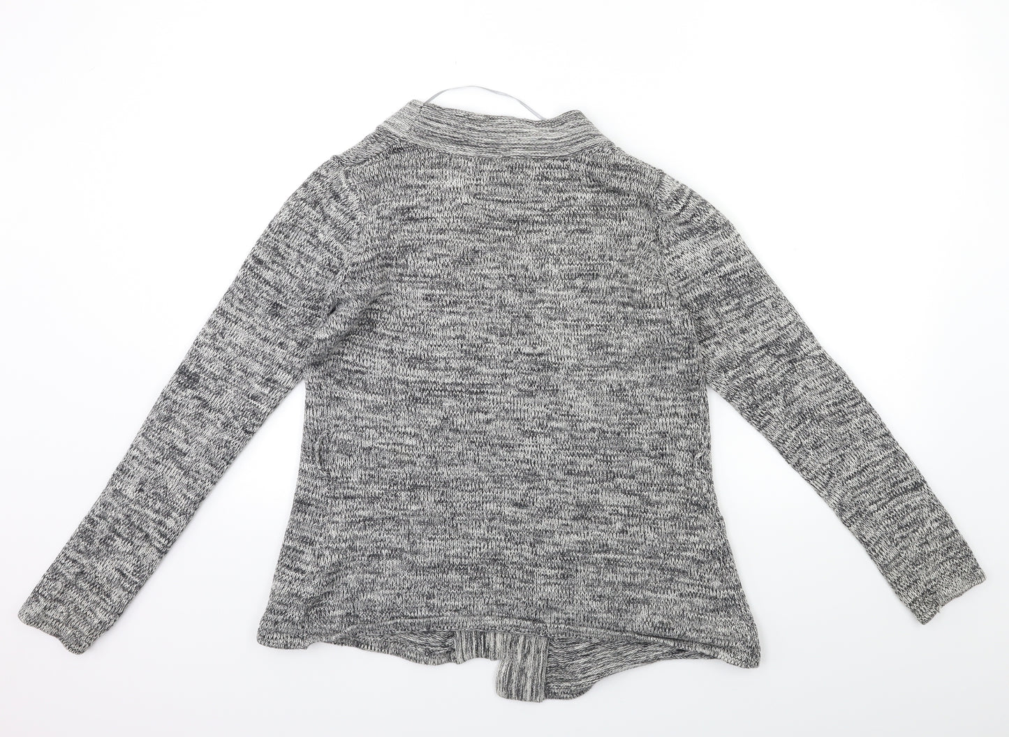 H&M Womens Grey  Knit Cardigan Jumper Size 10