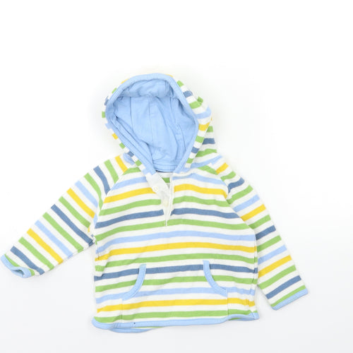 Marks and Spencer Baby Green Striped  Pullover Jumper Size 6-9 Months