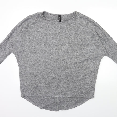 influence Womens Grey  Knit Pullover Jumper Size M