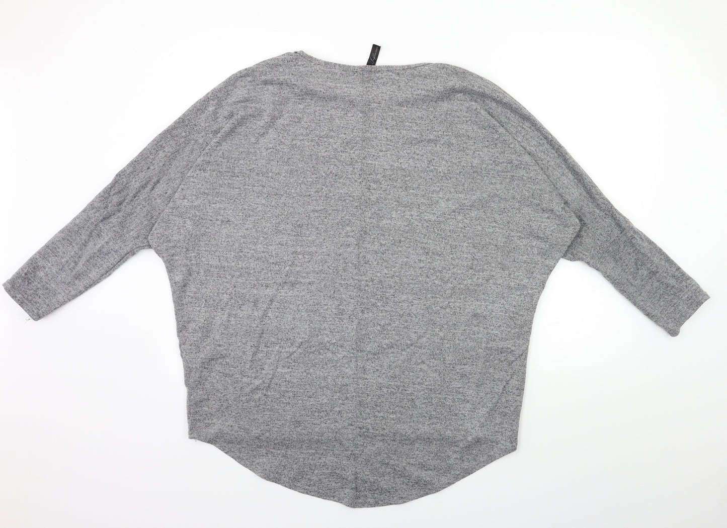 influence Womens Grey  Knit Pullover Jumper Size M