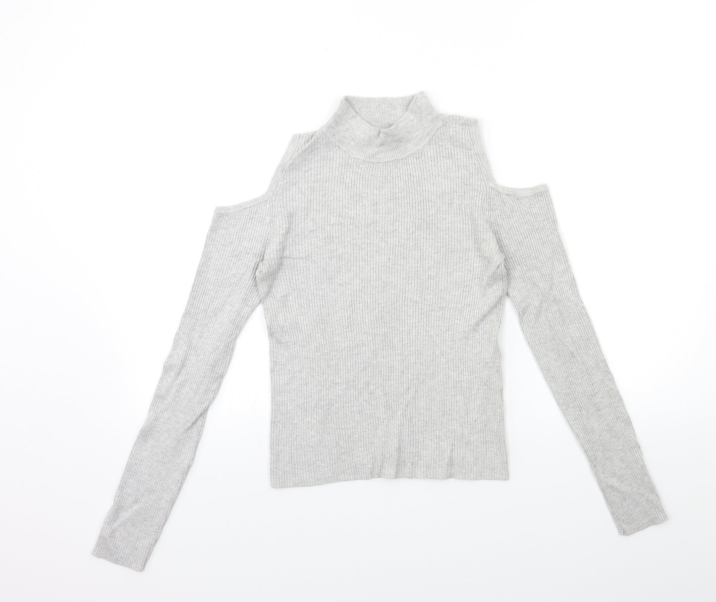 Atmosphere Womens Grey   Pullover Jumper Size 10  - Open Shoulder