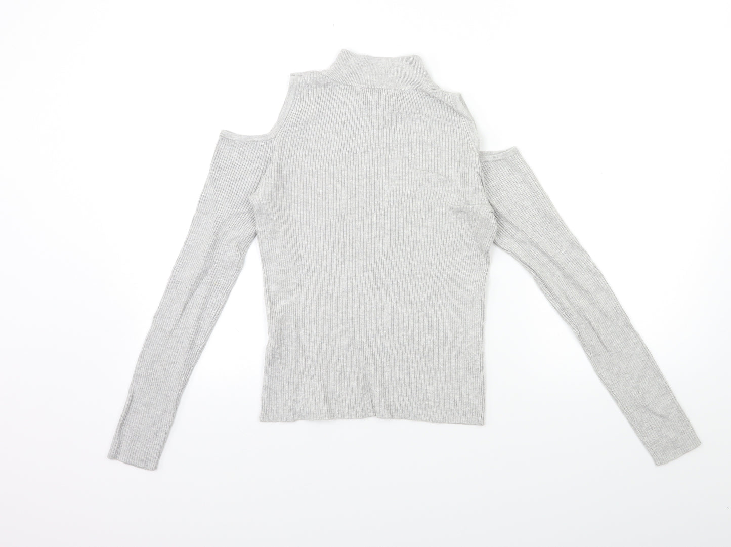 Atmosphere Womens Grey   Pullover Jumper Size 10  - Open Shoulder
