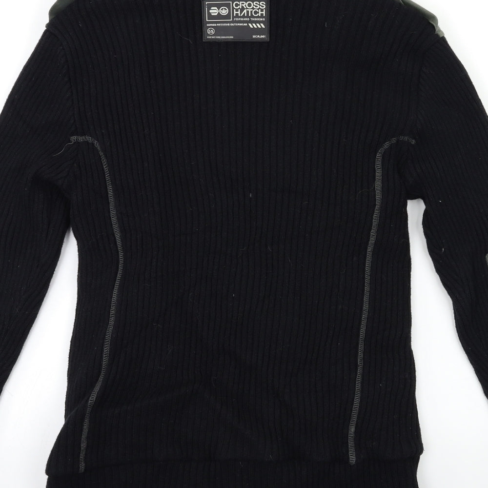 Crosshatch Mens Blue  Knit Jacket Coatigan Size L