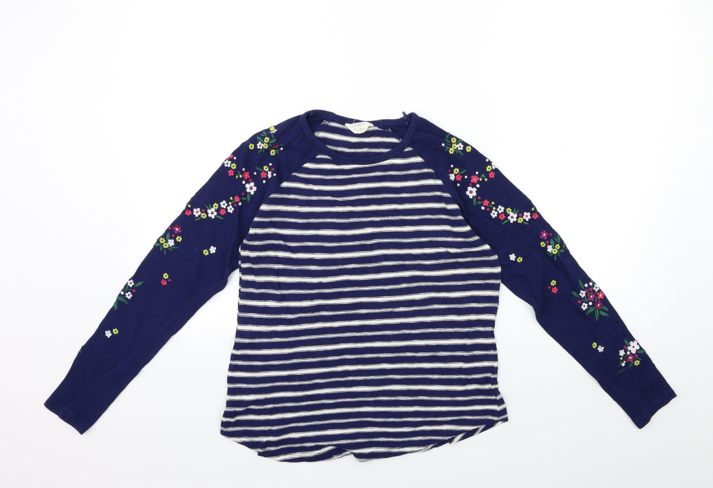 FALMER  Womens Blue Striped Knit Pullover Jumper Size 8