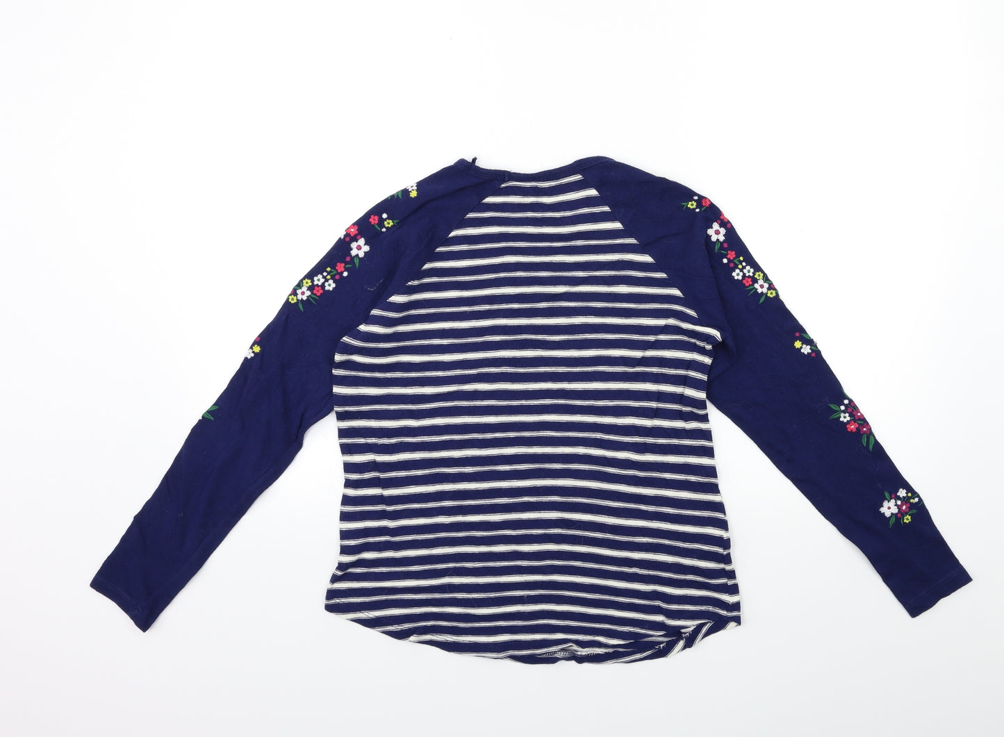 FALMER  Womens Blue Striped Knit Pullover Jumper Size 8