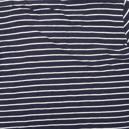 Easy Mens Blue Striped Knit  Polo Size 2XL