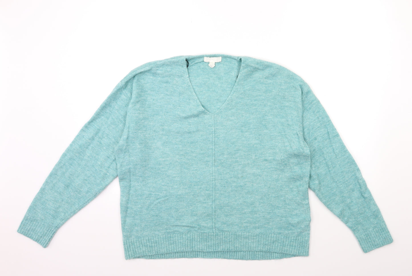 H&M Womens Blue  Knit Pullover Jumper Size S