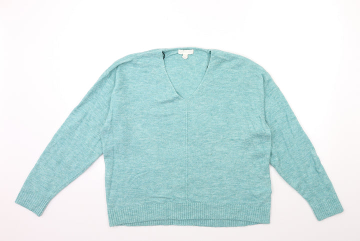 H&M Womens Blue  Knit Pullover Jumper Size S