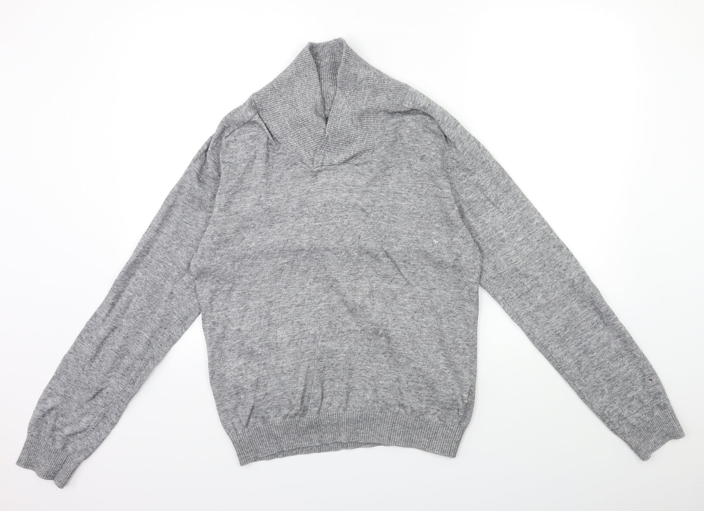 seppala Mens Grey  Knit Pullover Jumper Size M
