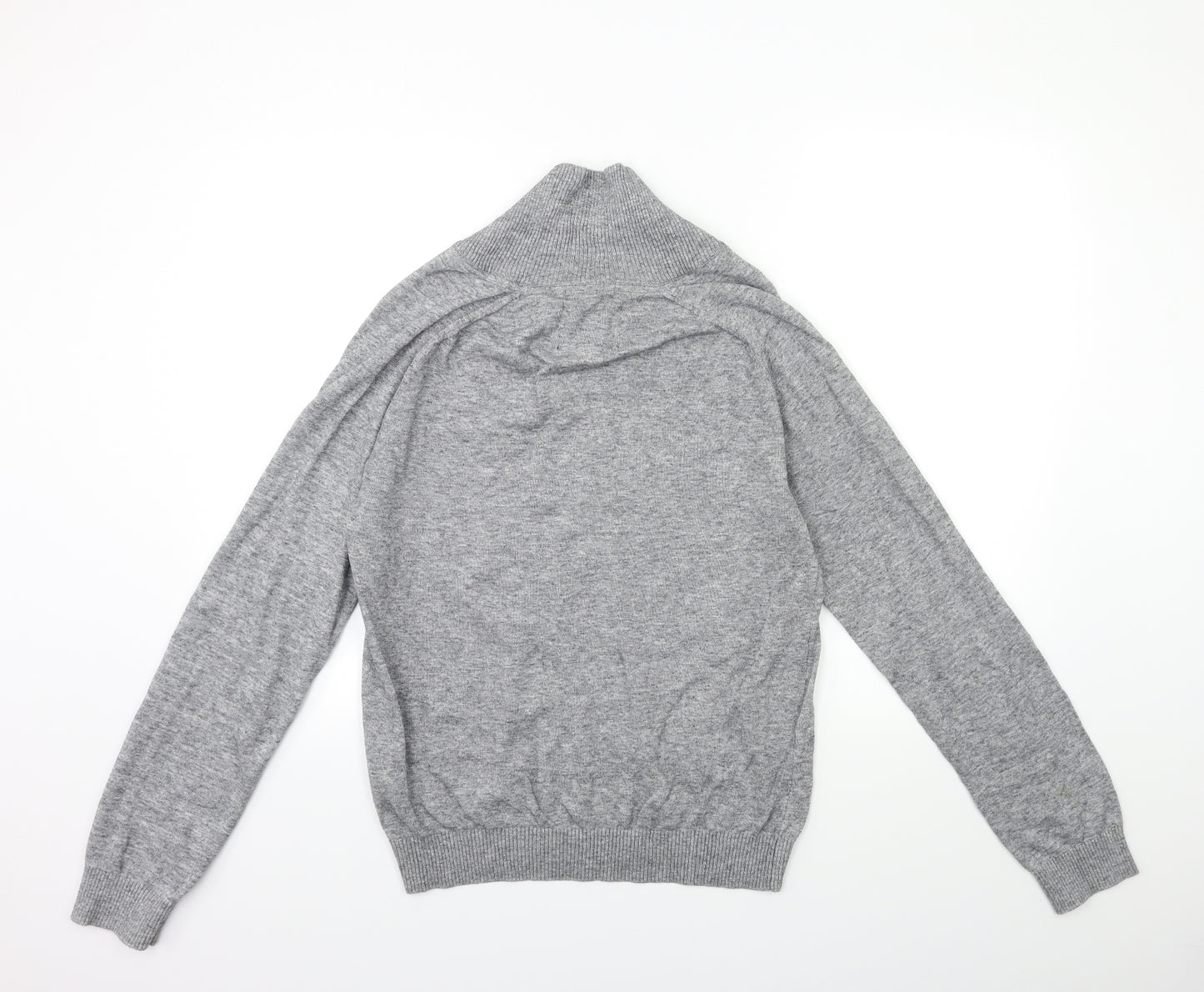 seppala Mens Grey  Knit Pullover Jumper Size M