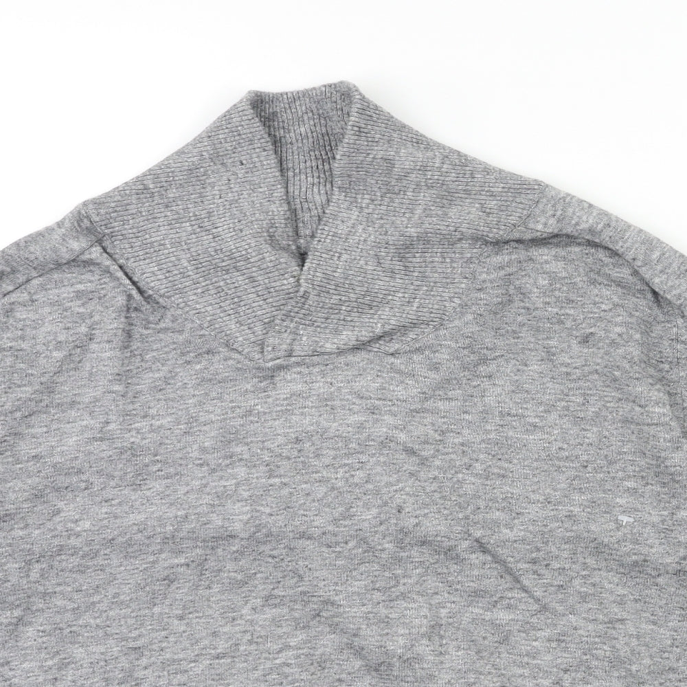 seppala Mens Grey  Knit Pullover Jumper Size M