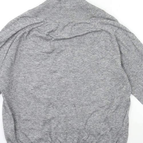 seppala Mens Grey  Knit Pullover Jumper Size M