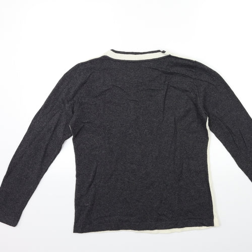 BUGLIONE Womens Grey  Knit Pullover Jumper Size M