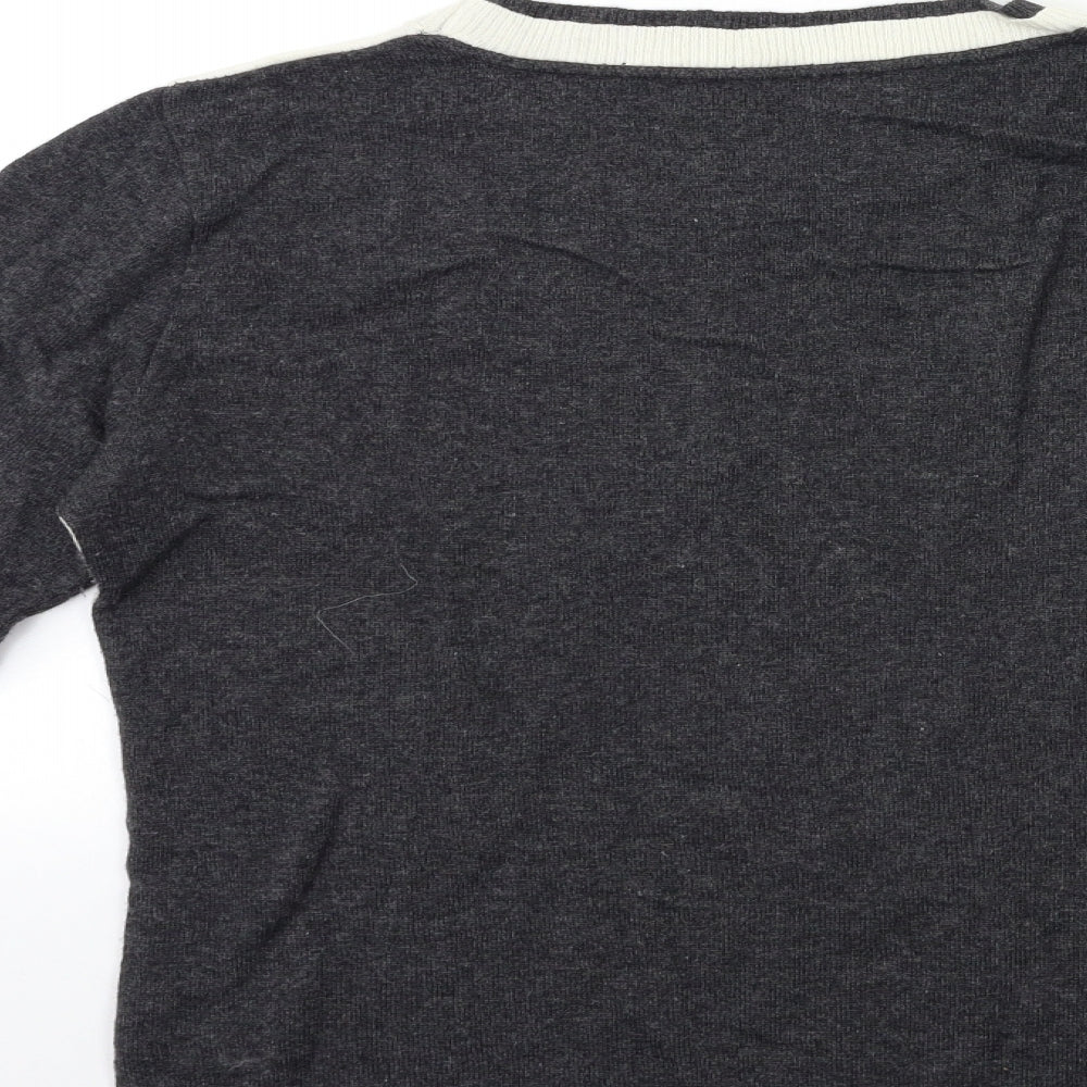 BUGLIONE Womens Grey  Knit Pullover Jumper Size M