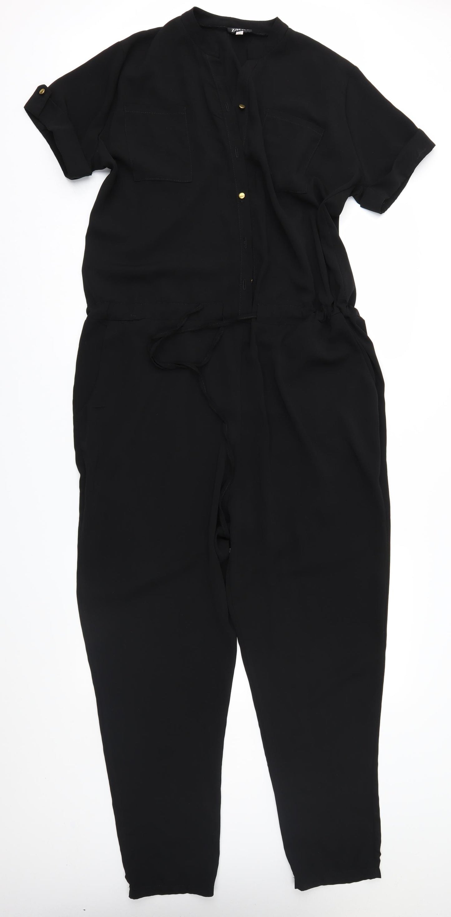 Zack Womens Black   Jumpsuit One-Piece Size 12 L28 in