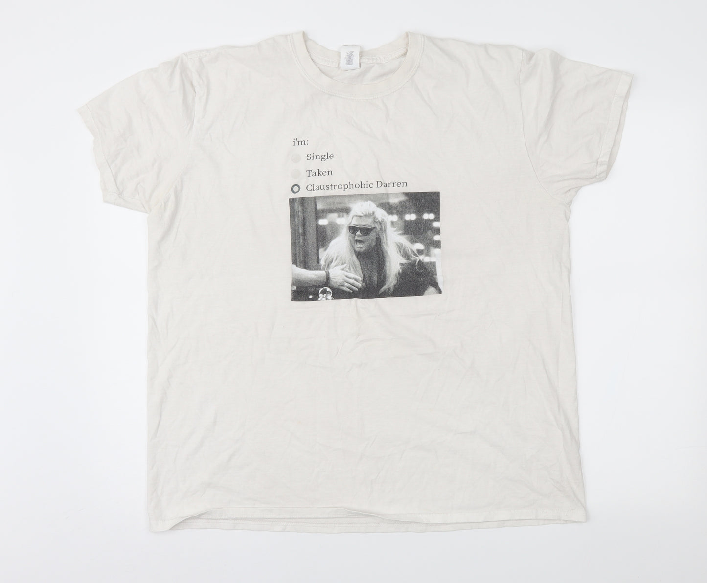 Gildan Mens White    T-Shirt Size XL