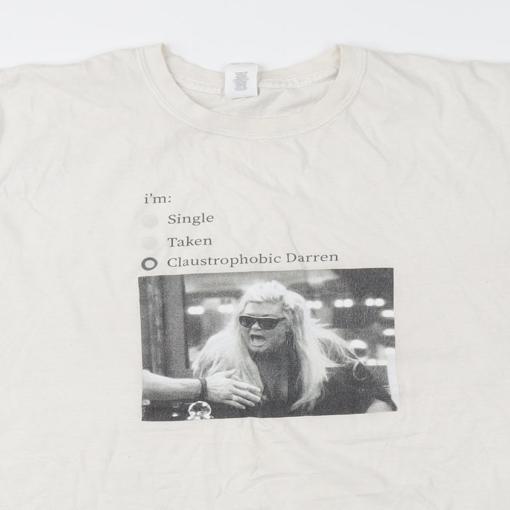Gildan Mens White    T-Shirt Size XL