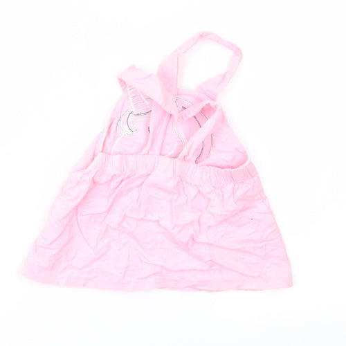 Youngland Girls Pink  Corduroy Pinafore/Dungaree Dress  Size 12 Months