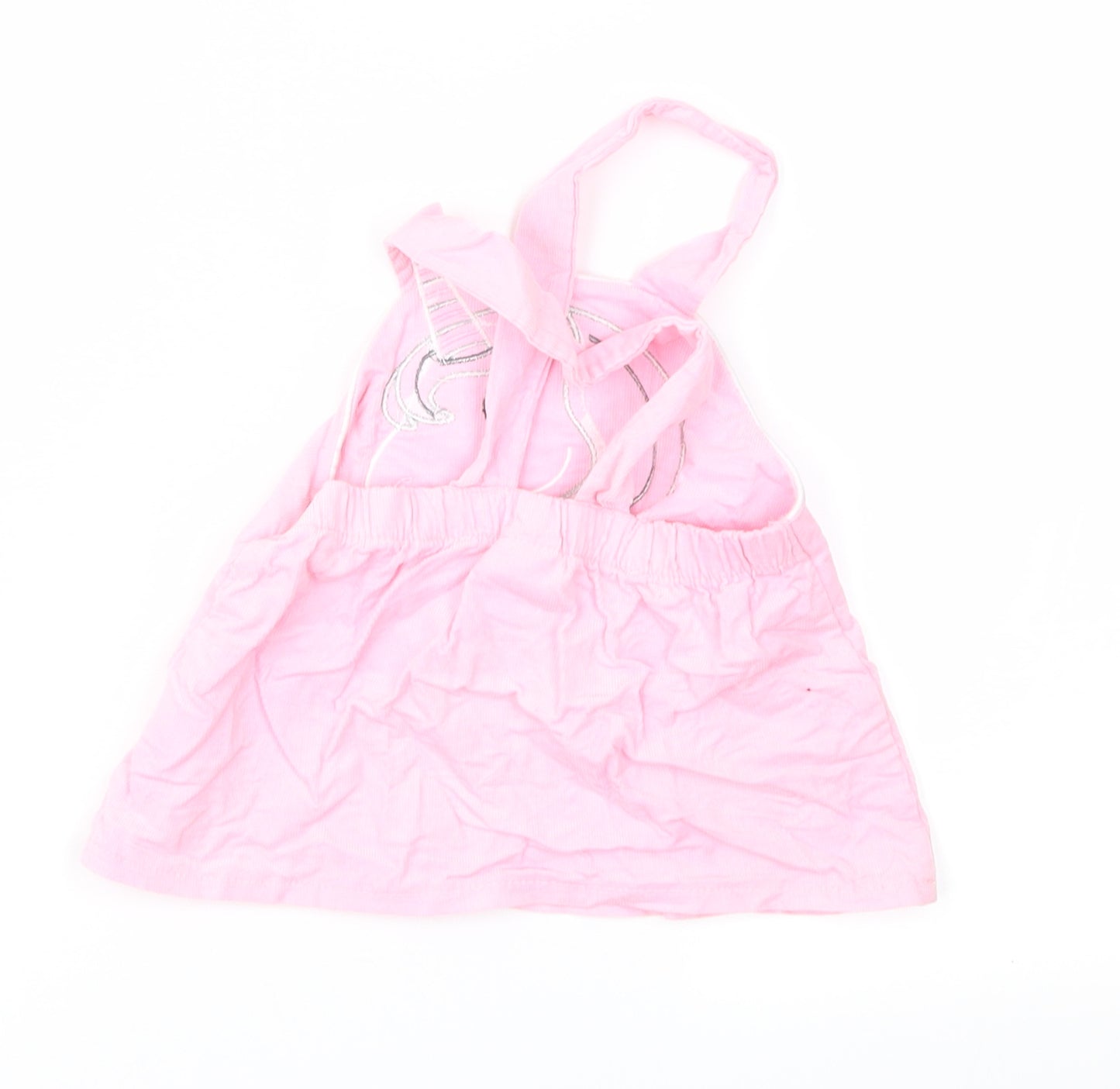 Youngland Girls Pink  Corduroy Pinafore/Dungaree Dress  Size 12 Months