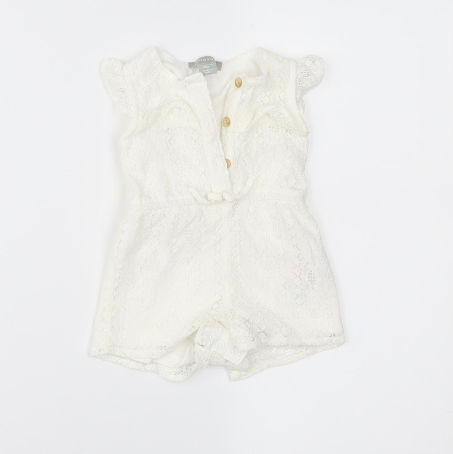 Primark Girls White  Lace Shorts One-Piece Size 3-6 Months