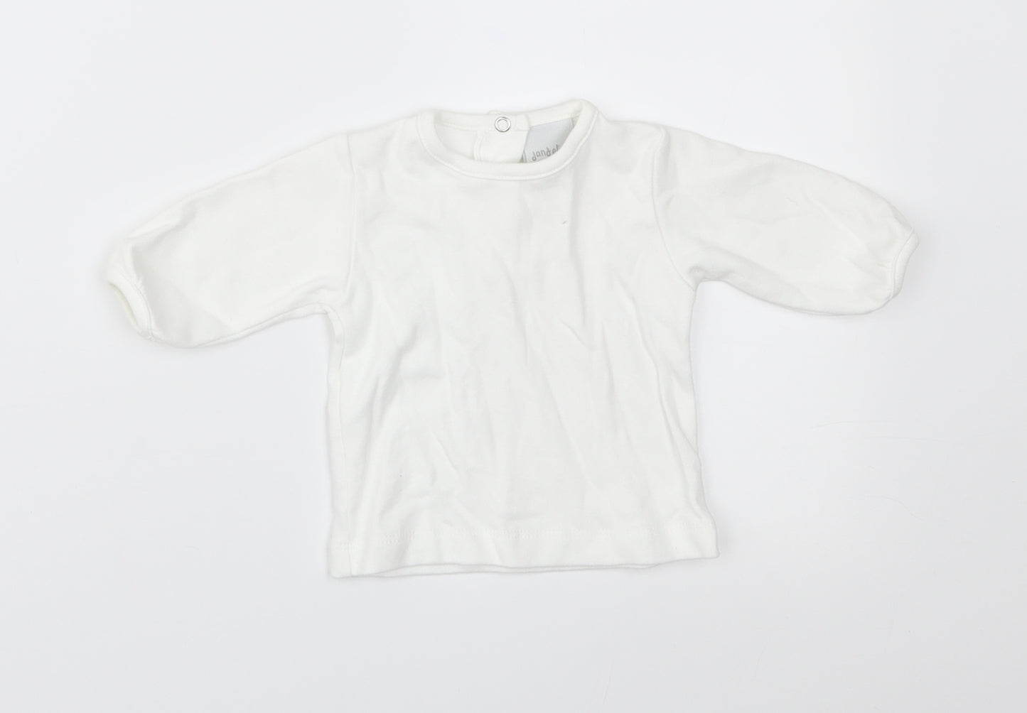 Jandelion Baby White   Basic T-Shirt Size 0-3 Months