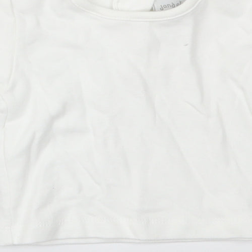 Jandelion Baby White   Basic T-Shirt Size 0-3 Months