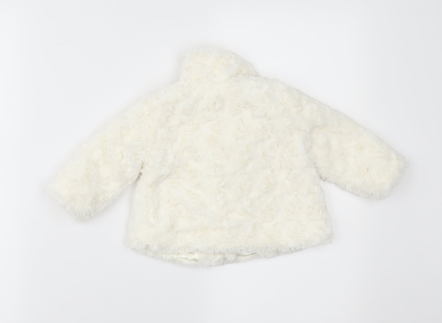 Young Dimension Girls White   Overcoat Coat Size 3-6 Months